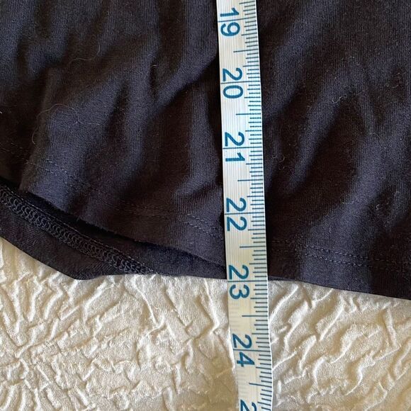 LOFT Women's Capped Sleeve Top Casual Shirt‎ Round Neck Size Small Petite Black - Picture 7 of 7